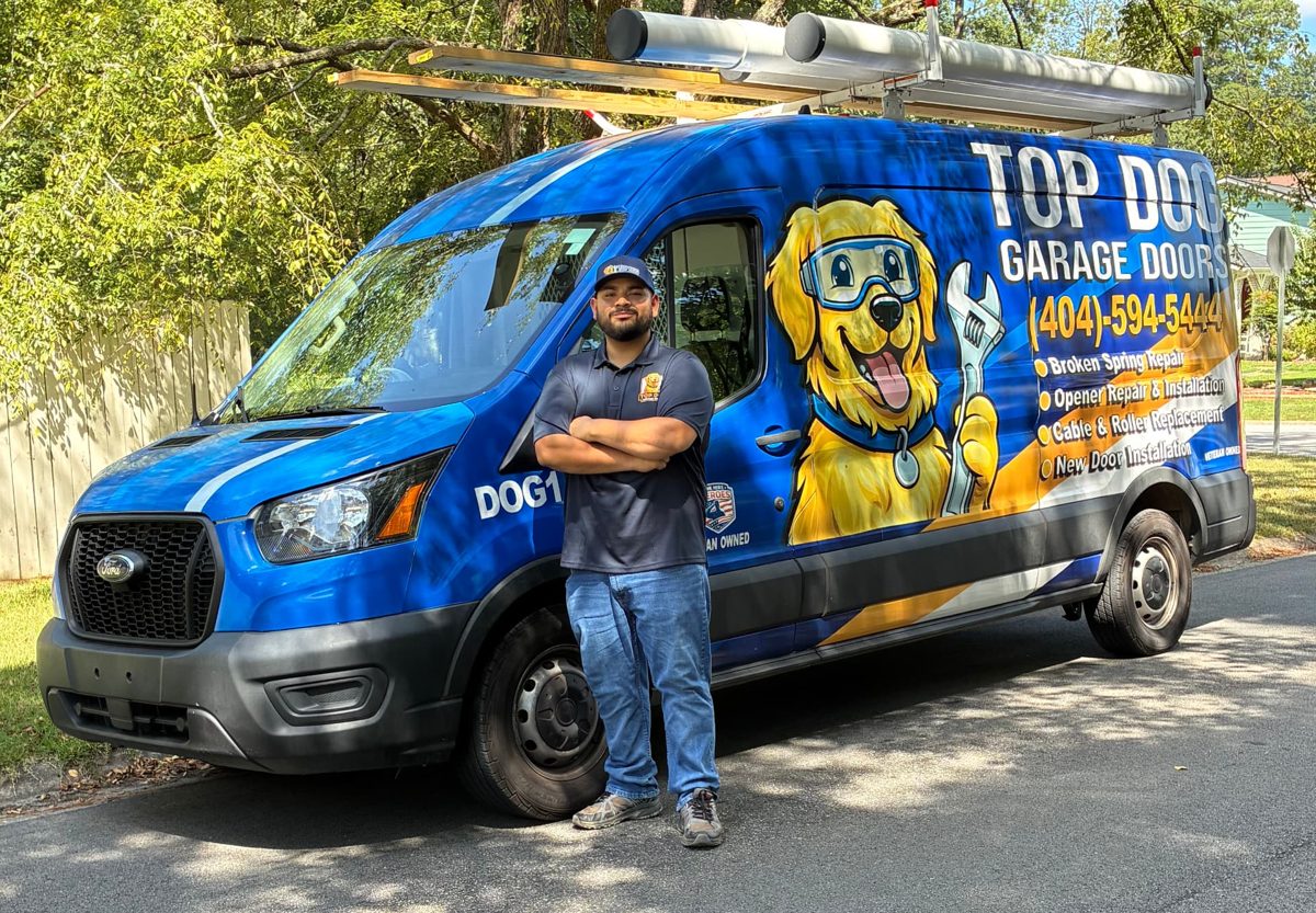 Mauricio, garage door technician at Top Dog Garage Doors serving the Atlanta area