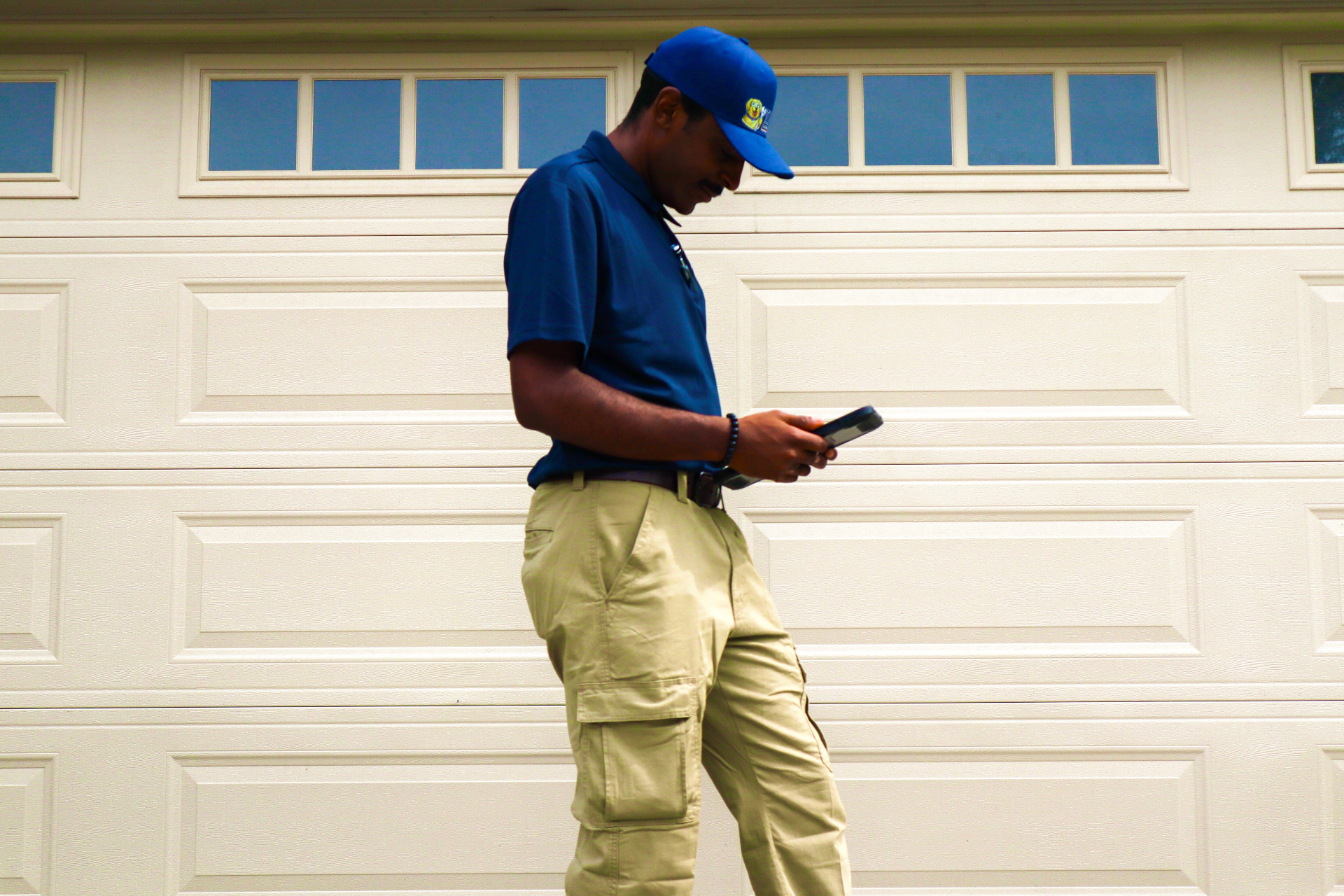 Top Dog Garage Doors technician on-site garage door inspection in Decatur, GA